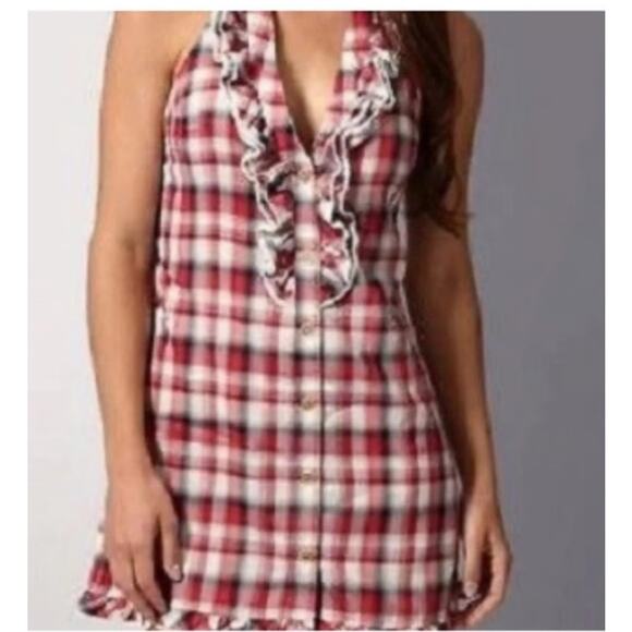 JUICY COUTURE BEACH PLAID DRESS SIZE SMALL - Picture 7 of 7